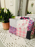Preppy Patchwork Regular Makeup Bag
