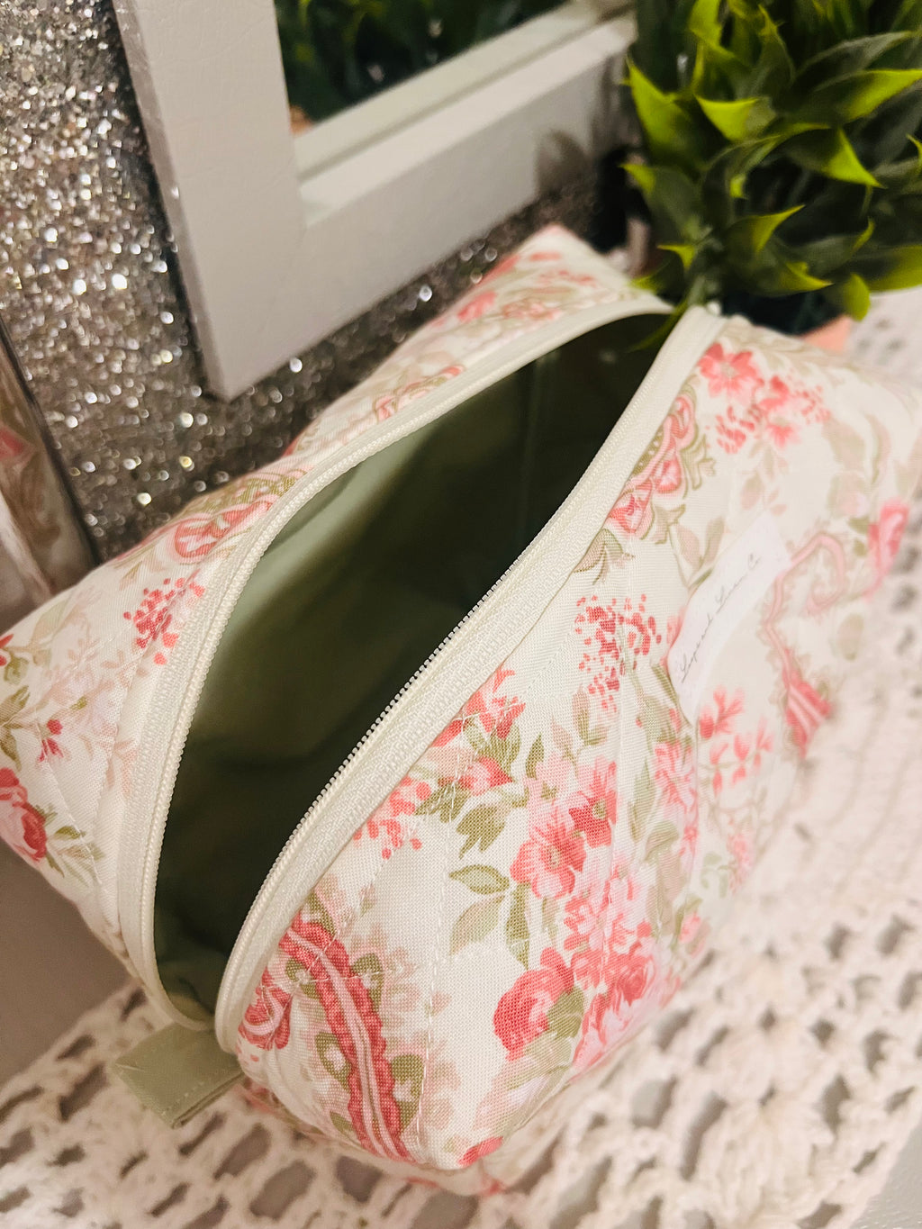 Rose Paisley Regular Makeup Bag
