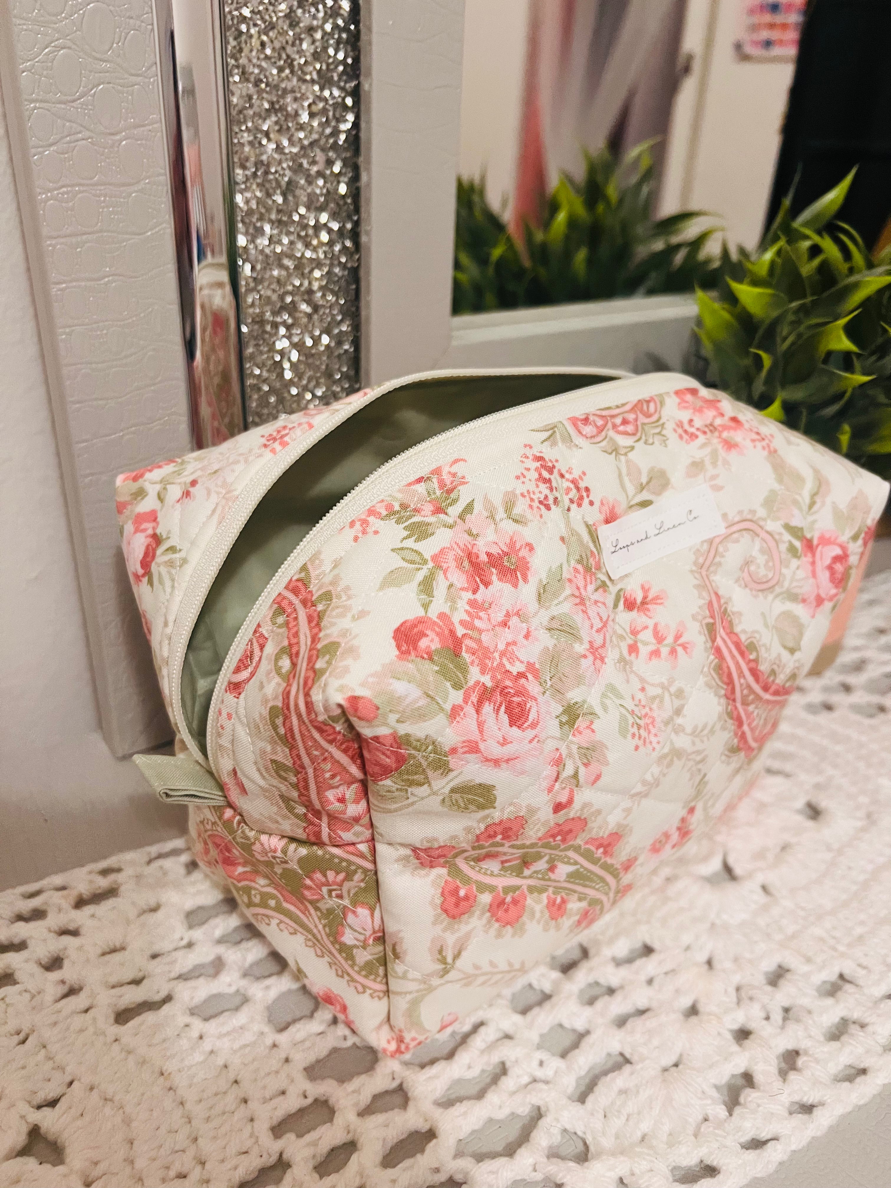 Rose Paisley Regular Makeup Bag