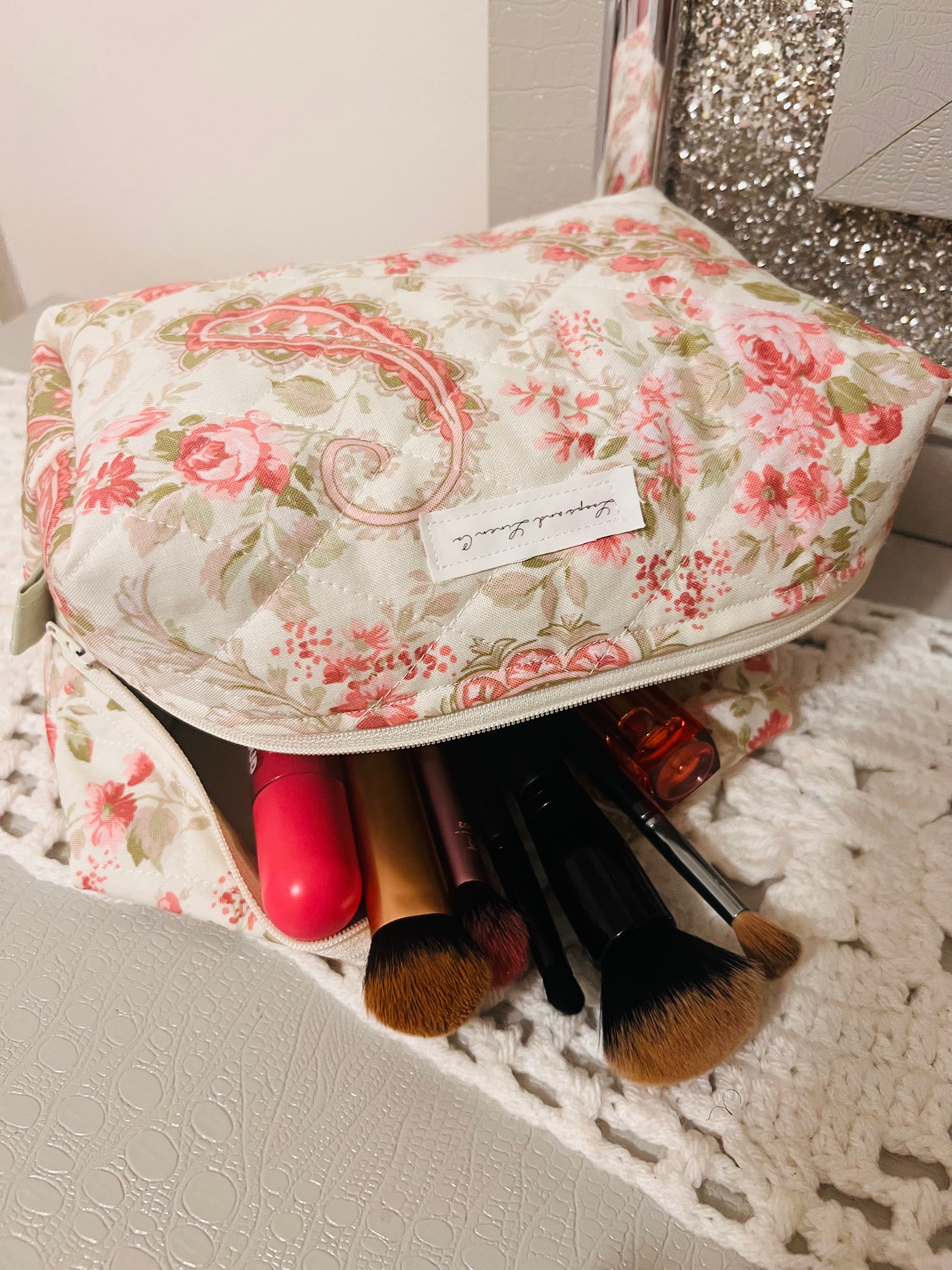 Rose Paisley Regular Makeup Bag