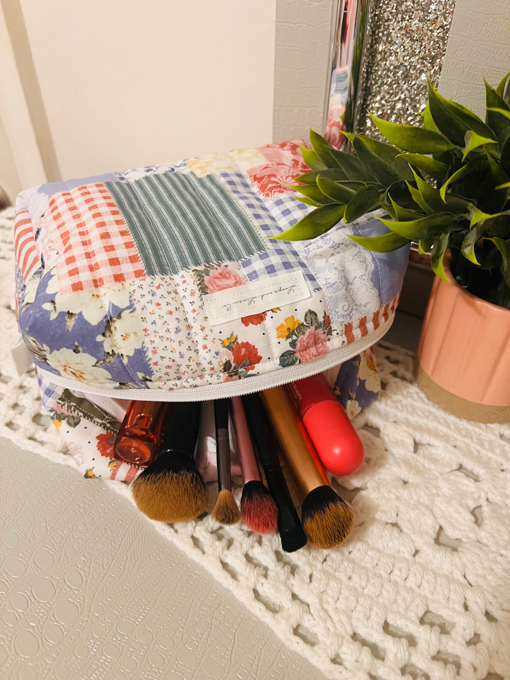 Boho Patchwork Regular Makeup Bag