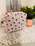 Strawberries and Cream Regular Makeup Bag