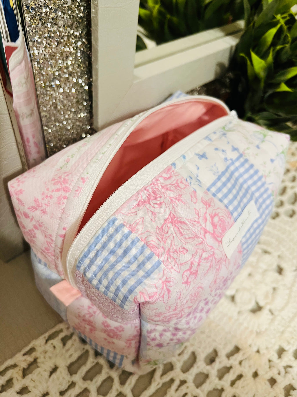 Pastel Patchwork Regular Makeup Bag
