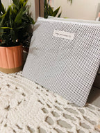 White & Black Polka Dot Pouch