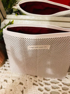 White & Black Polka Dot Pouch
