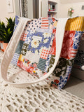Boho Patchwork Tote Bag
