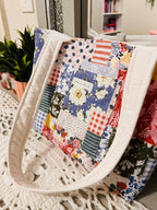 Boho Patchwork Tote Bag