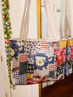 Boho Patchwork Tote Bag