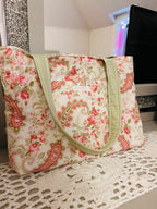 Rose Paisley Tote Bag