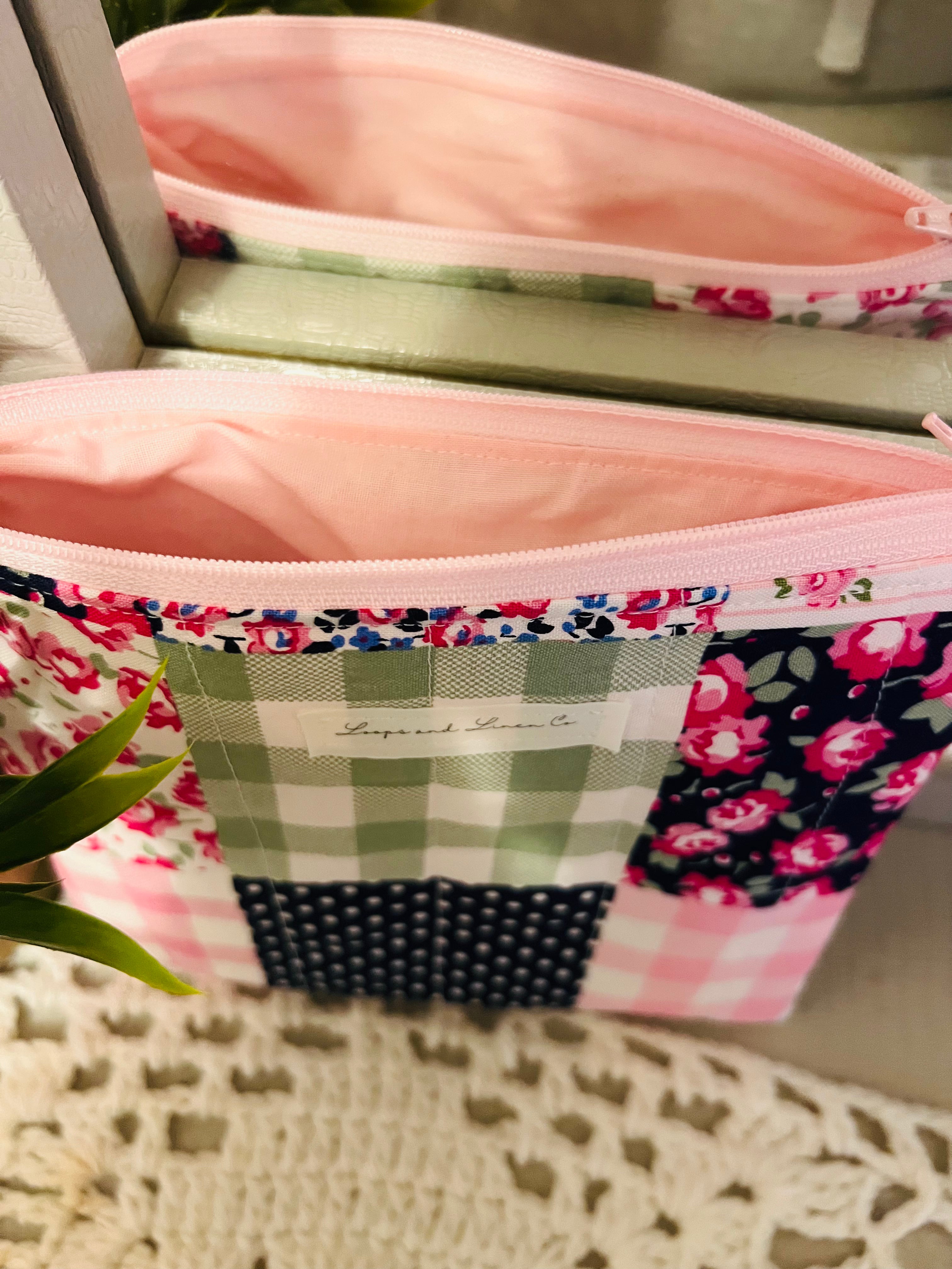 Preppy Patchwork Pouch