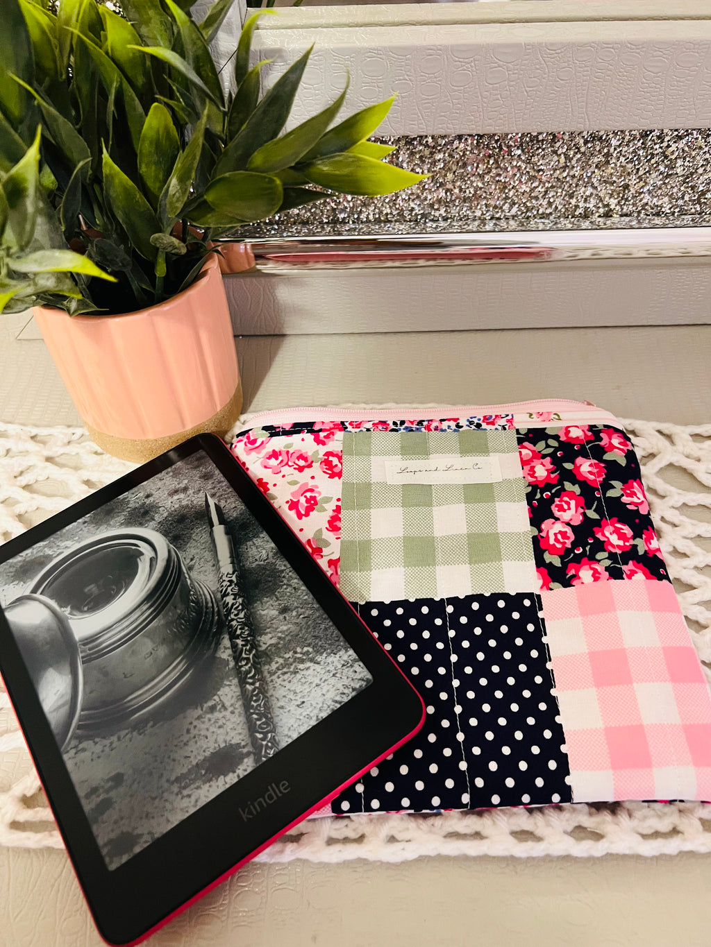 Preppy Patchwork Pouch