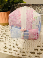 Pastel Patchwork Mini Makeup Bag